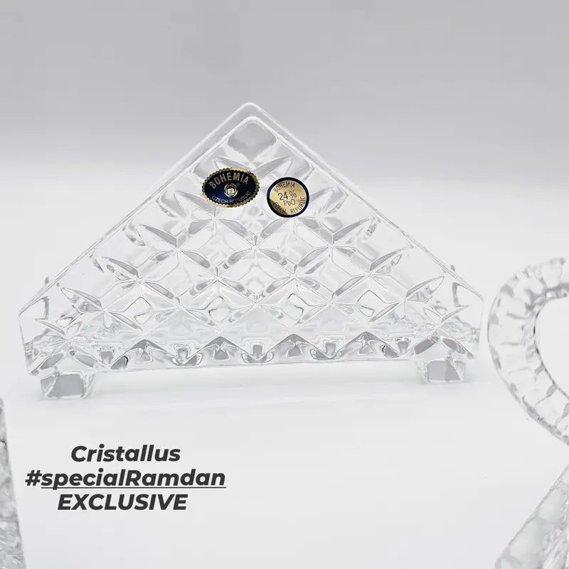 SET DE TABLE 5 PIÈCES DIAMANT COLLECTION  -CRISTAL DE BOHEME