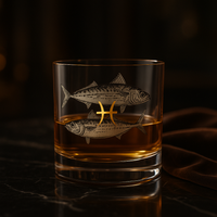 Verre Whisky Poissons Crystalex 280 ml – Collection Zodiac Astralis