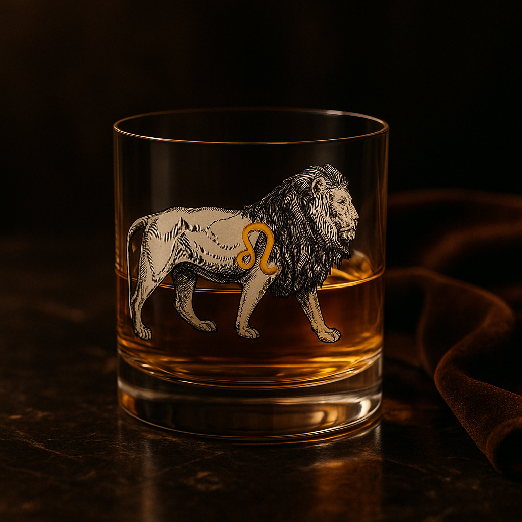 Verre Whisky Lion Crystalex 280 ml – Collection Zodiac Astralis