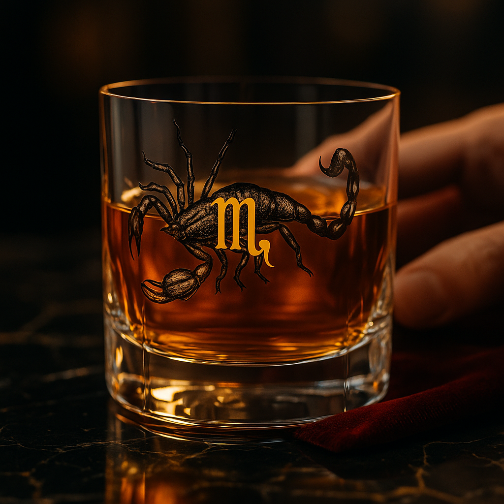 Verre Whisky Scorpion Crystalex 280 ml – Collection Zodiac Astralis