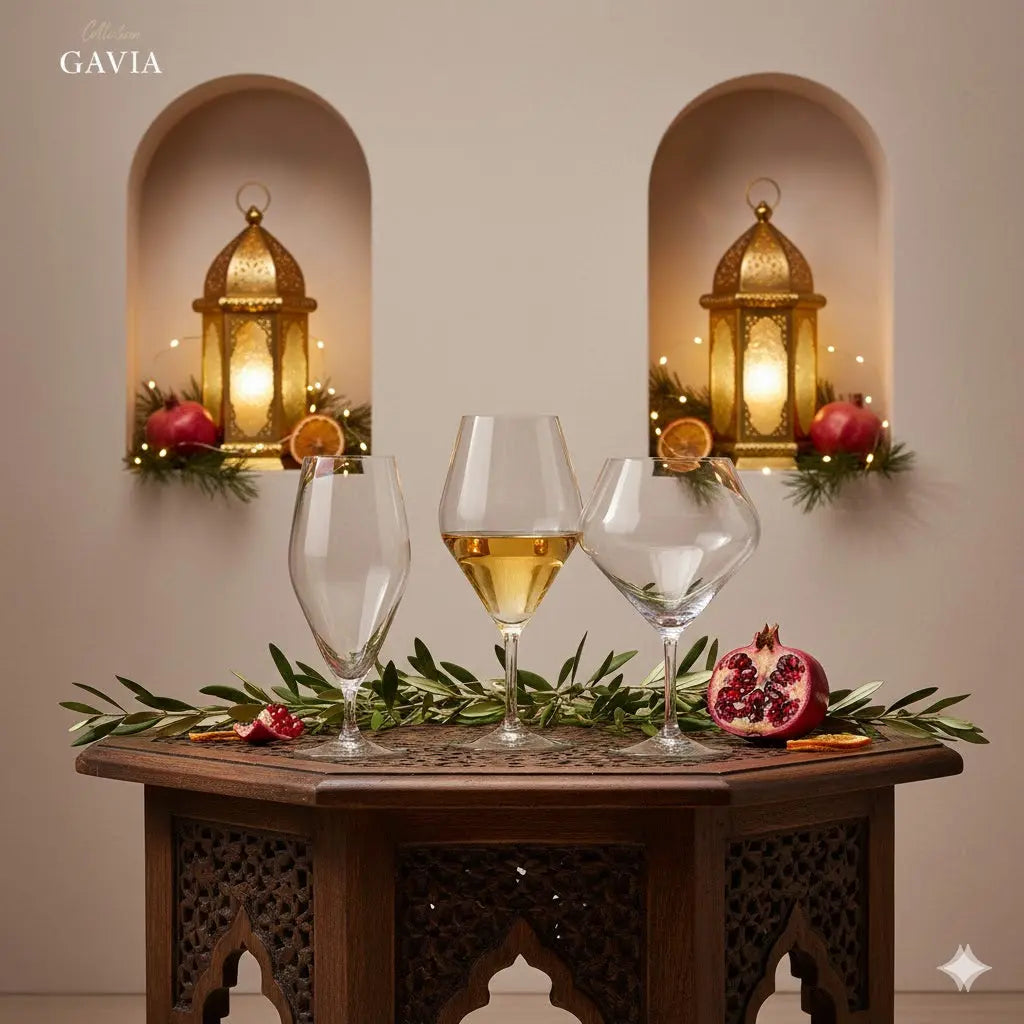 Set Dégustation Gavia 18 Pièces en Cristal de Bohême🎄 Cristallus